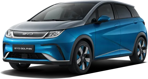 BYD Dolphin, front three-quarter view